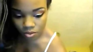 Sexy Black Girl On Webcam