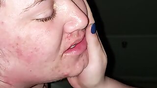 Worthless Cunt Gets Pissed on After Being Used
