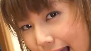 Asian Arika Takarano licks and sucks hard cock